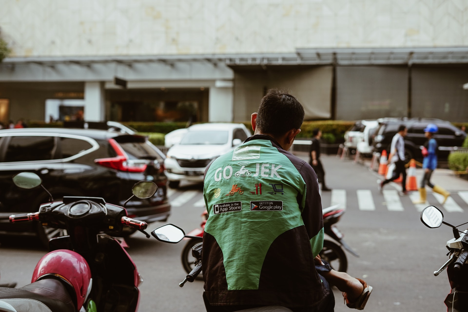 Gojek, motorbikes, motorcycles, transportation, Indonesia