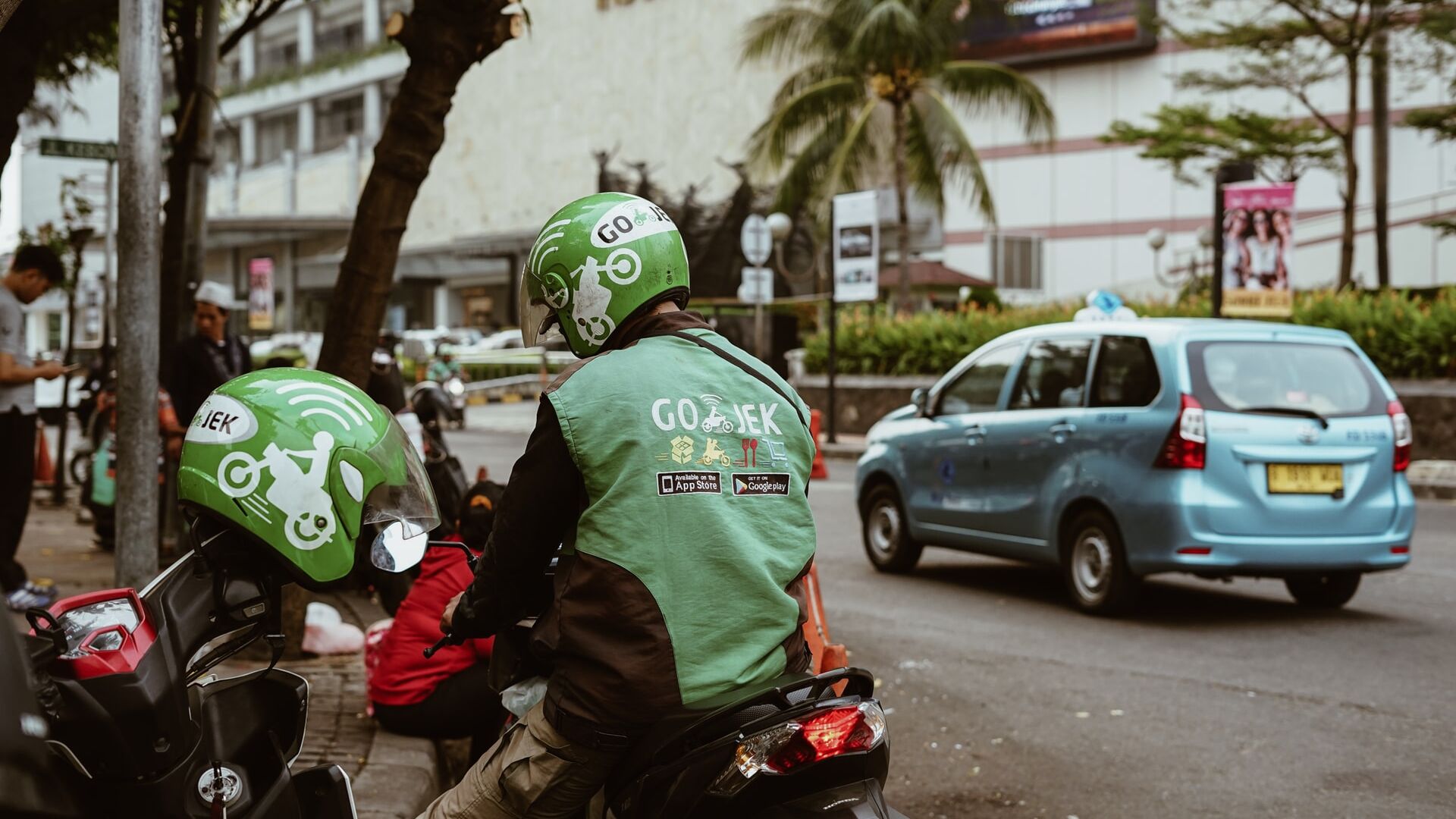 Gojek, motorbikes, motorcycles, transportation, Indonesia