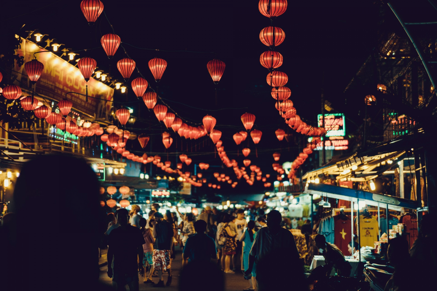 Phu Quoc, Vietnam, lanterns, markets, market