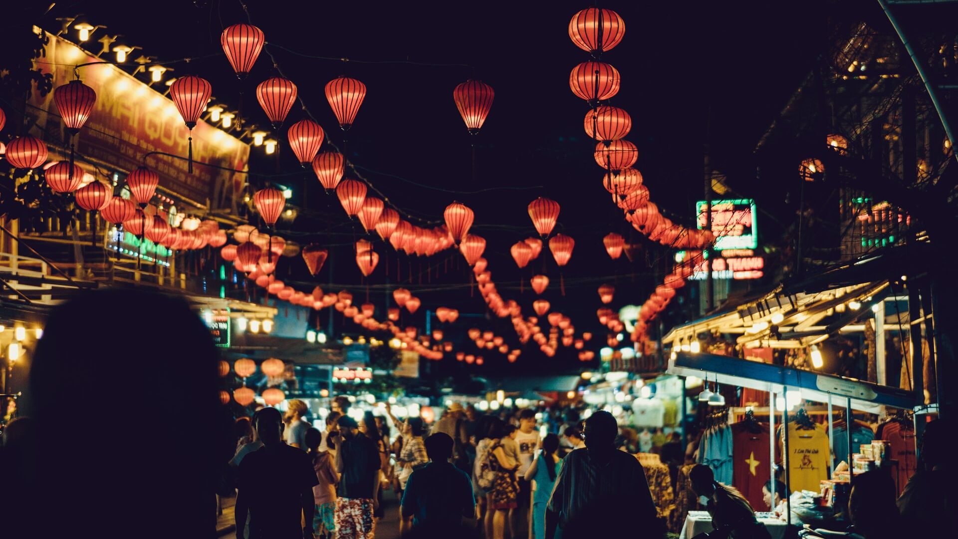Phu Quoc, Vietnam, lanterns, markets, market