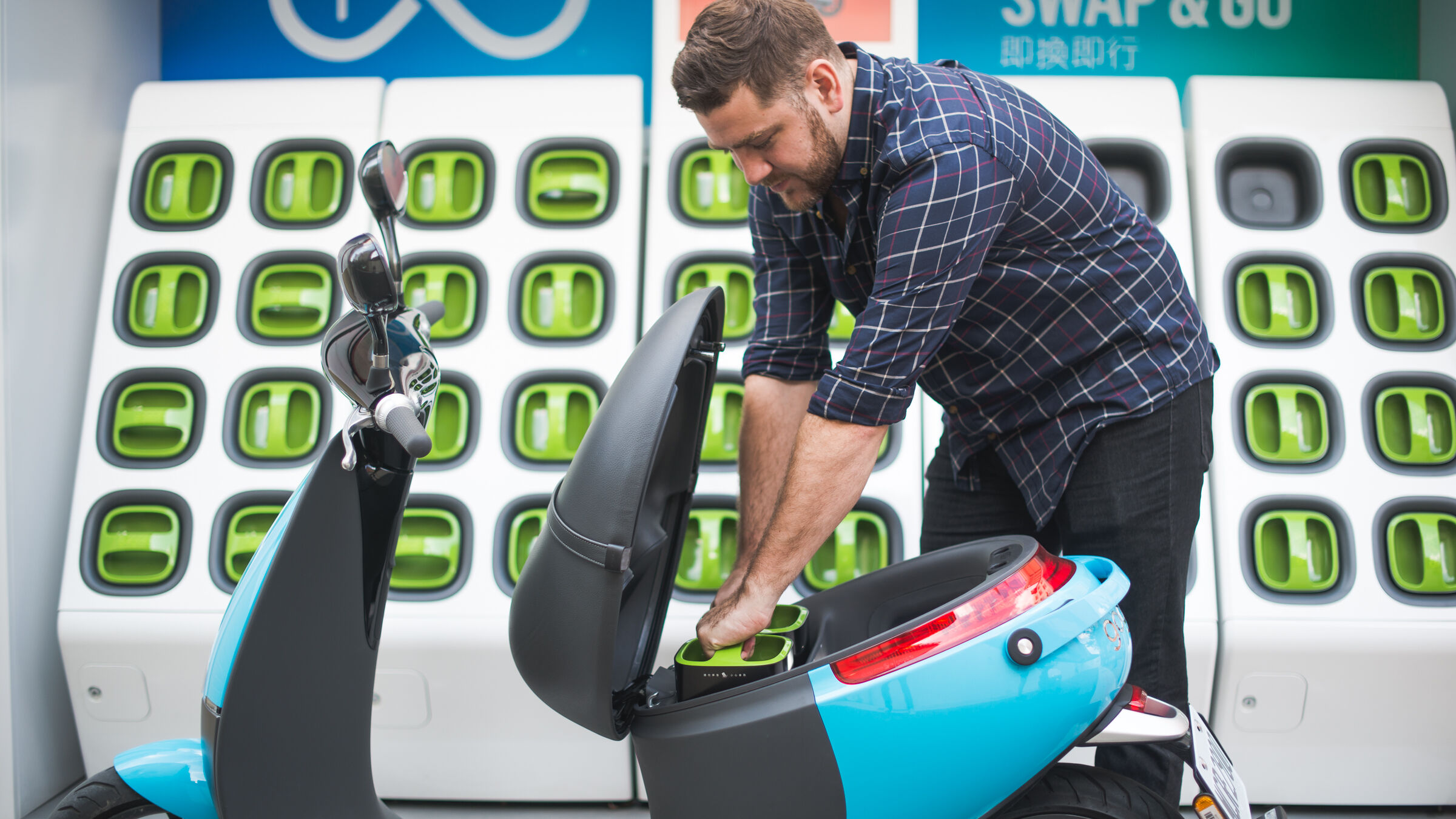 Gogoro, goshare, gostation, OmniGo