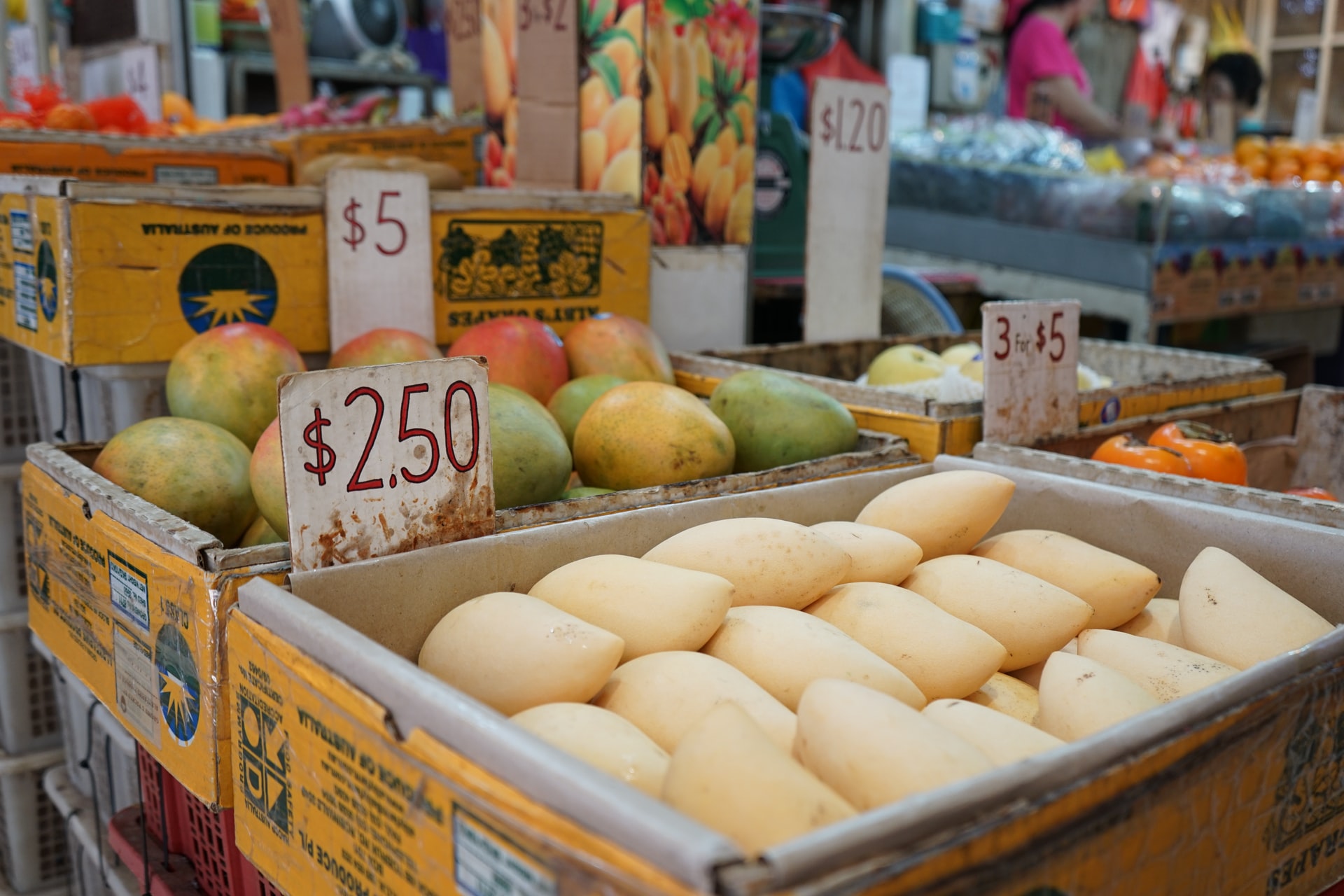 fruit, food, mangoes, market, singapore