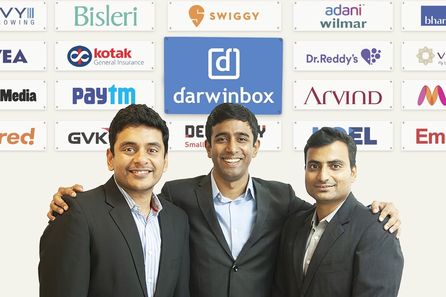 Darwinbox Co-founders - Left to Right - Rohit, Jayant, Chaitanya