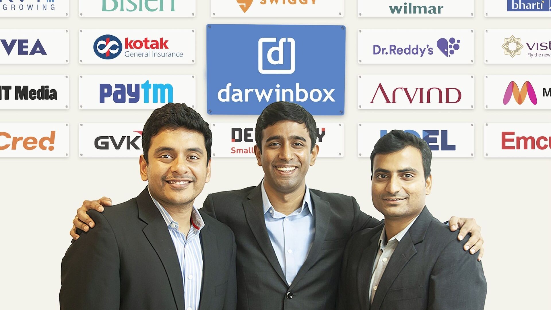 Darwinbox Co-founders - Left to Right - Rohit, Jayant, Chaitanya