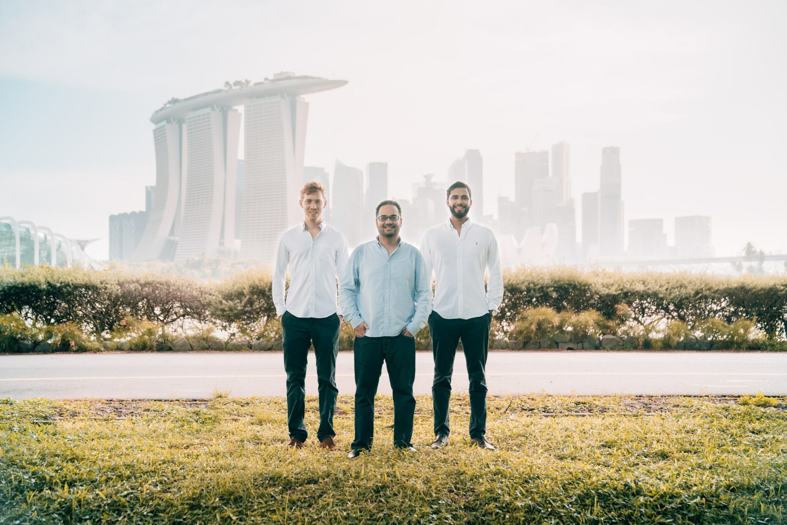 Una Brands Singapore-based Co-Founders (L-R): Tobias Heusch, Kiren Tanna and Kushal Patel