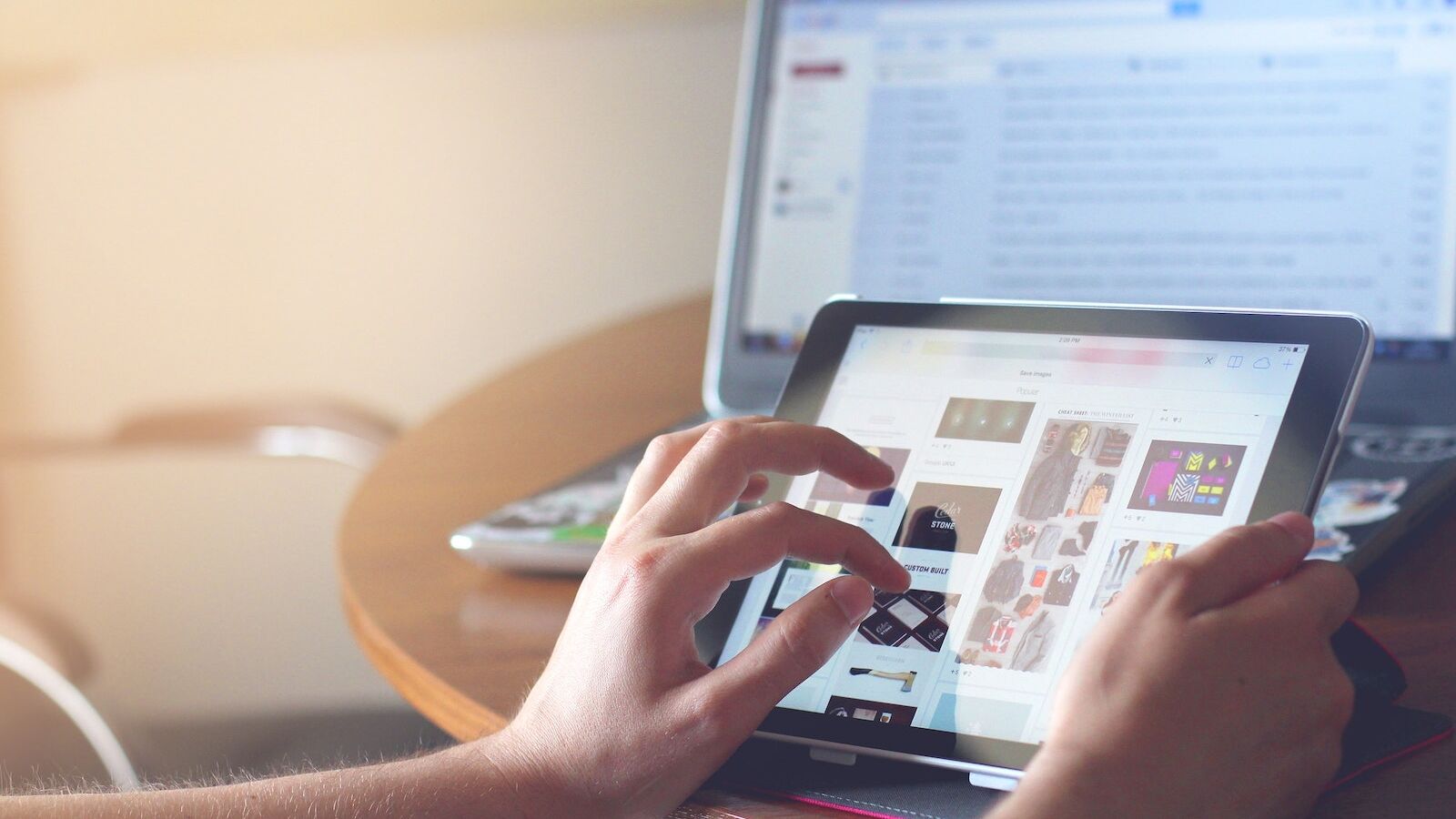Person Using Ipad