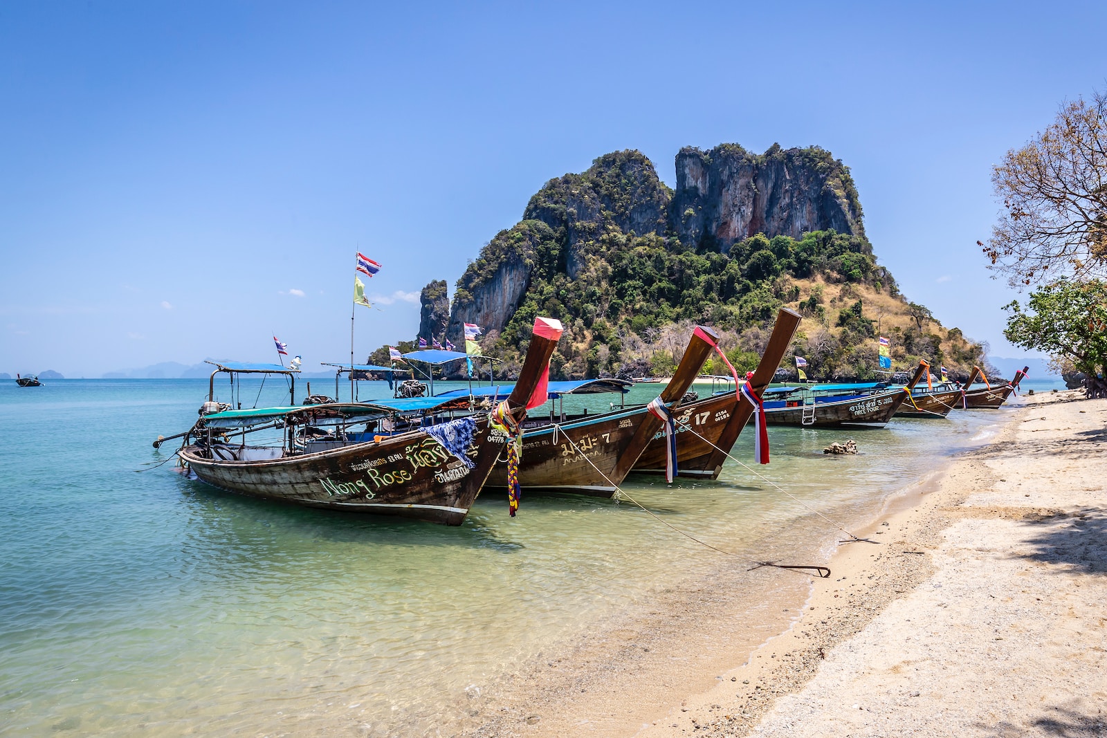 brown boat on beach during daytime
