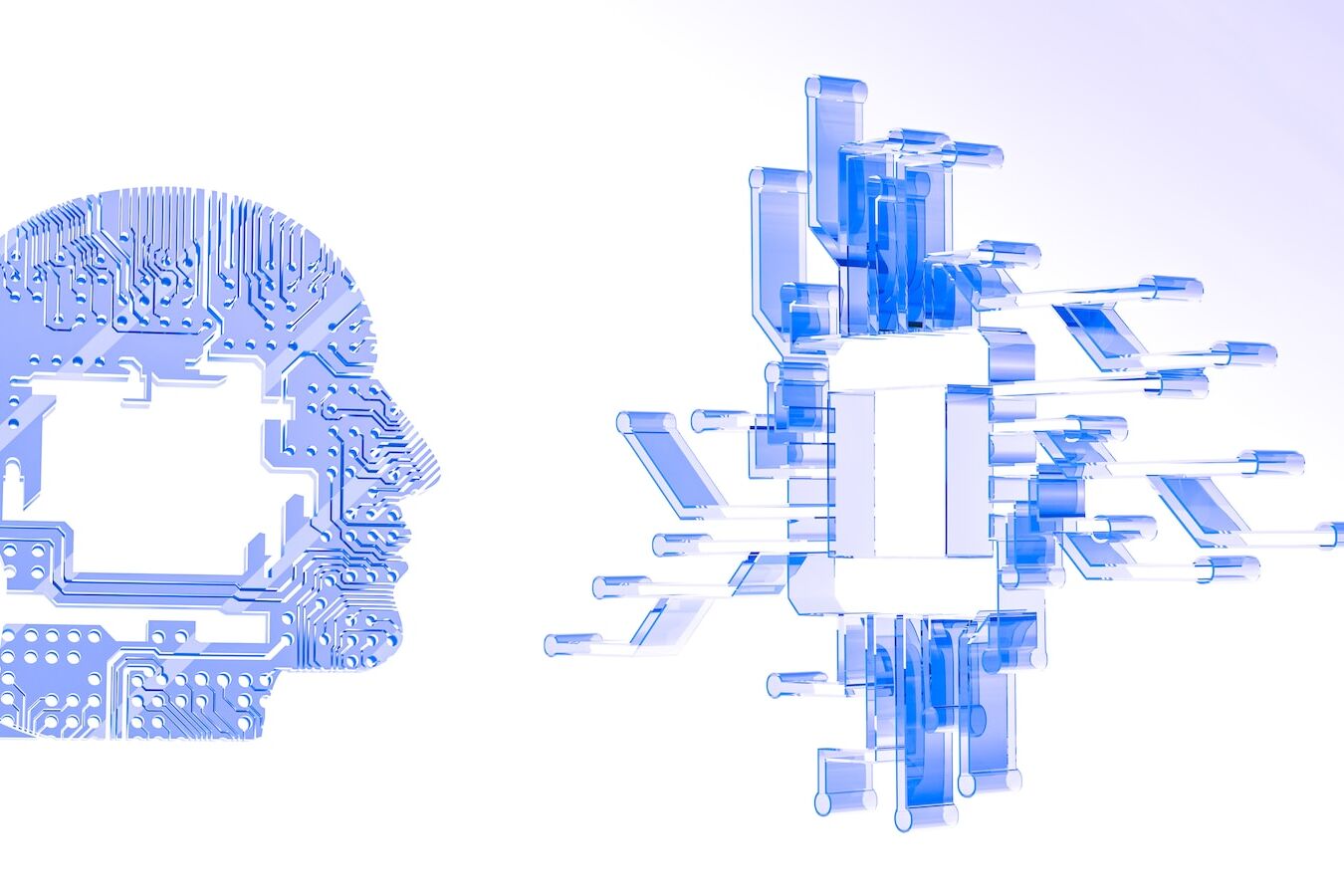 a computer chip in the shape of a human head