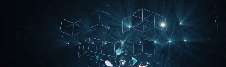 geometric shape digital wallpaper