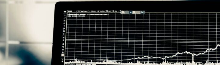 turned on flat screen monitor