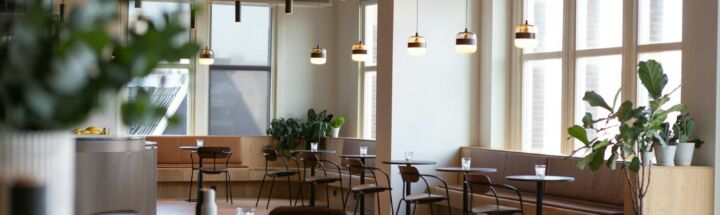 black wooden table and chairs
