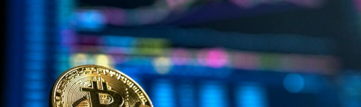 gold-colored Bitcoin