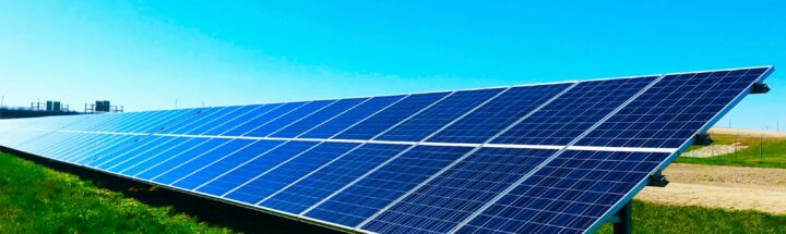 blue solar panel