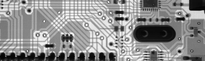 a close up of a computer circuit board