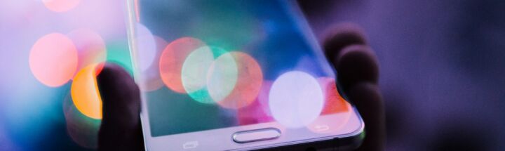 person holding smartphone