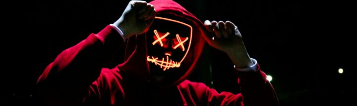 man wearing red hoodie
