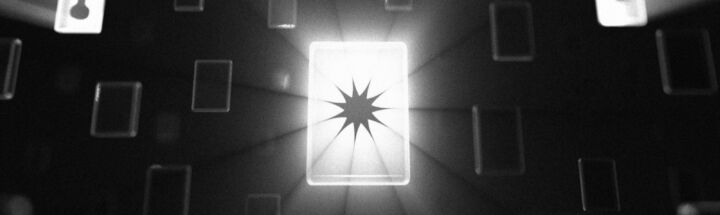 a black and white photo of a star in the middle of a room