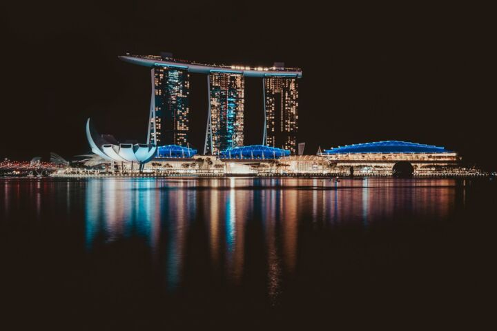 sydney opera house during night time