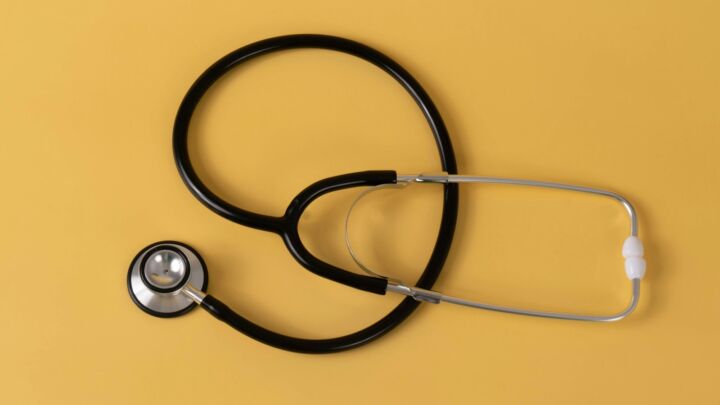 a pair of black headphones