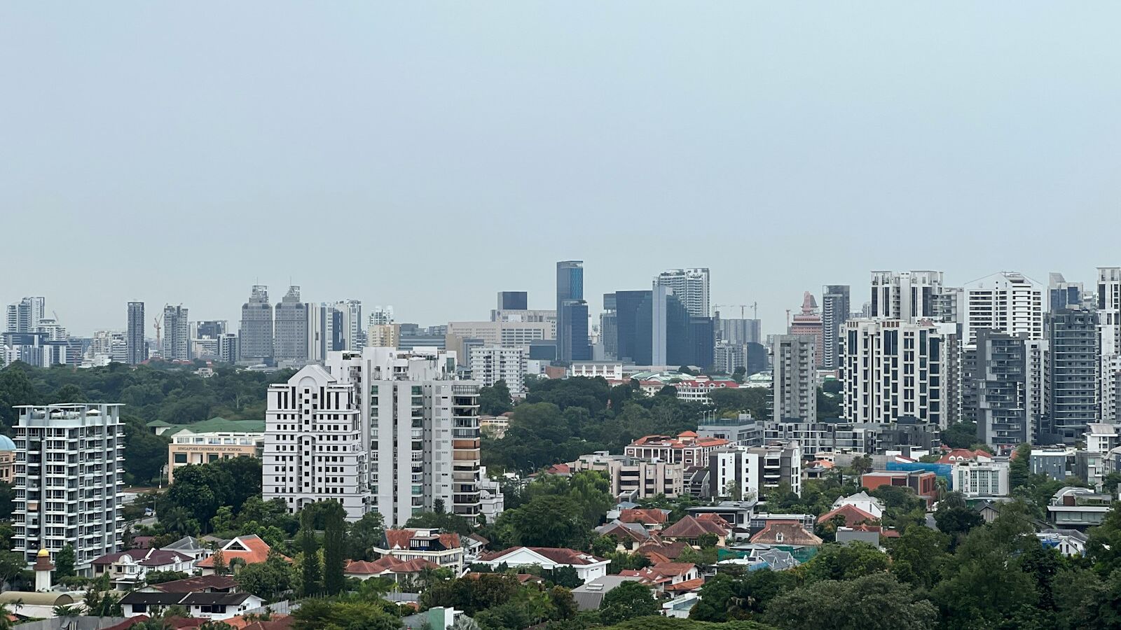 a city with many buildings