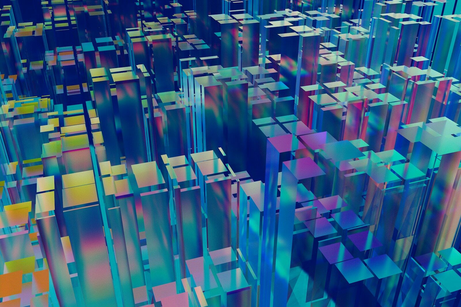 a group of colorful objects