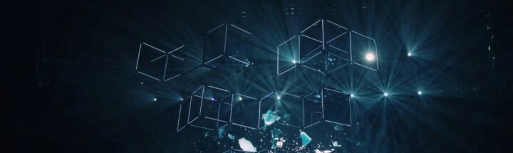 geometric shape digital wallpaper