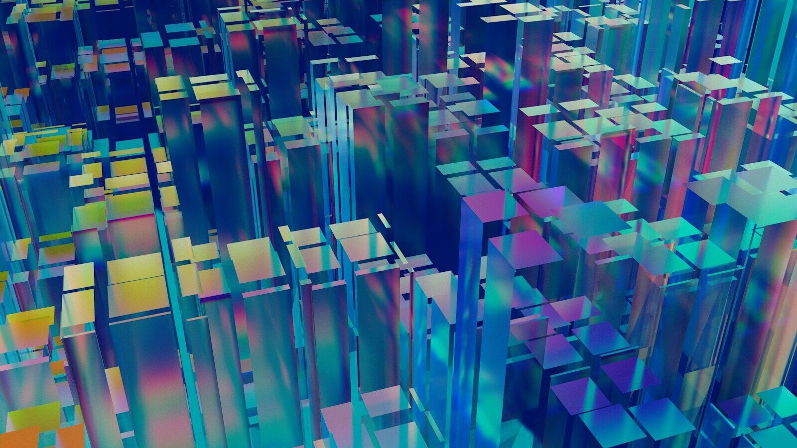 a group of colorful objects