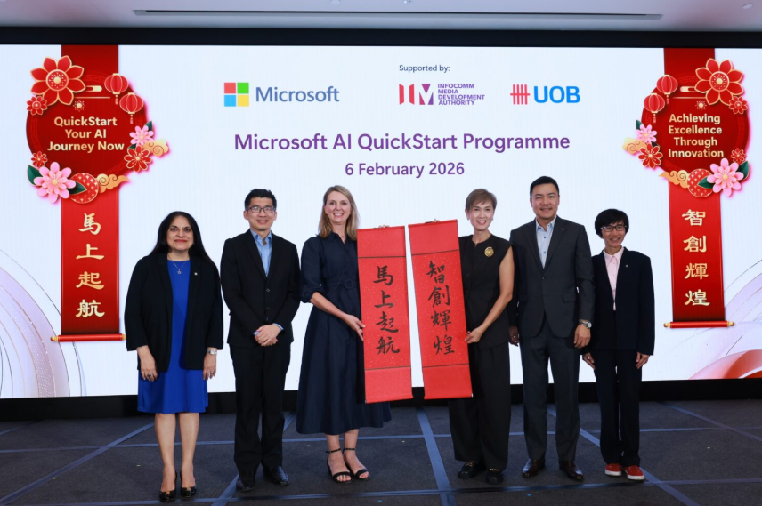 Microsoft launches AI QuickStart Program in Singapore with support from IMDA and UOB