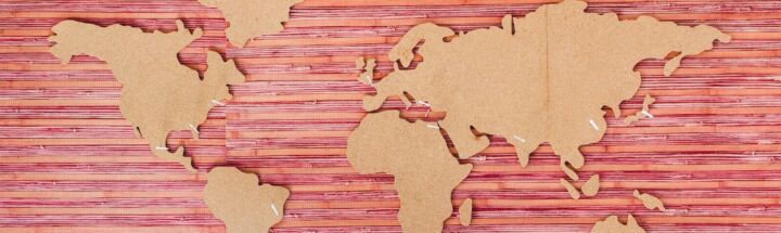 world map wall decor