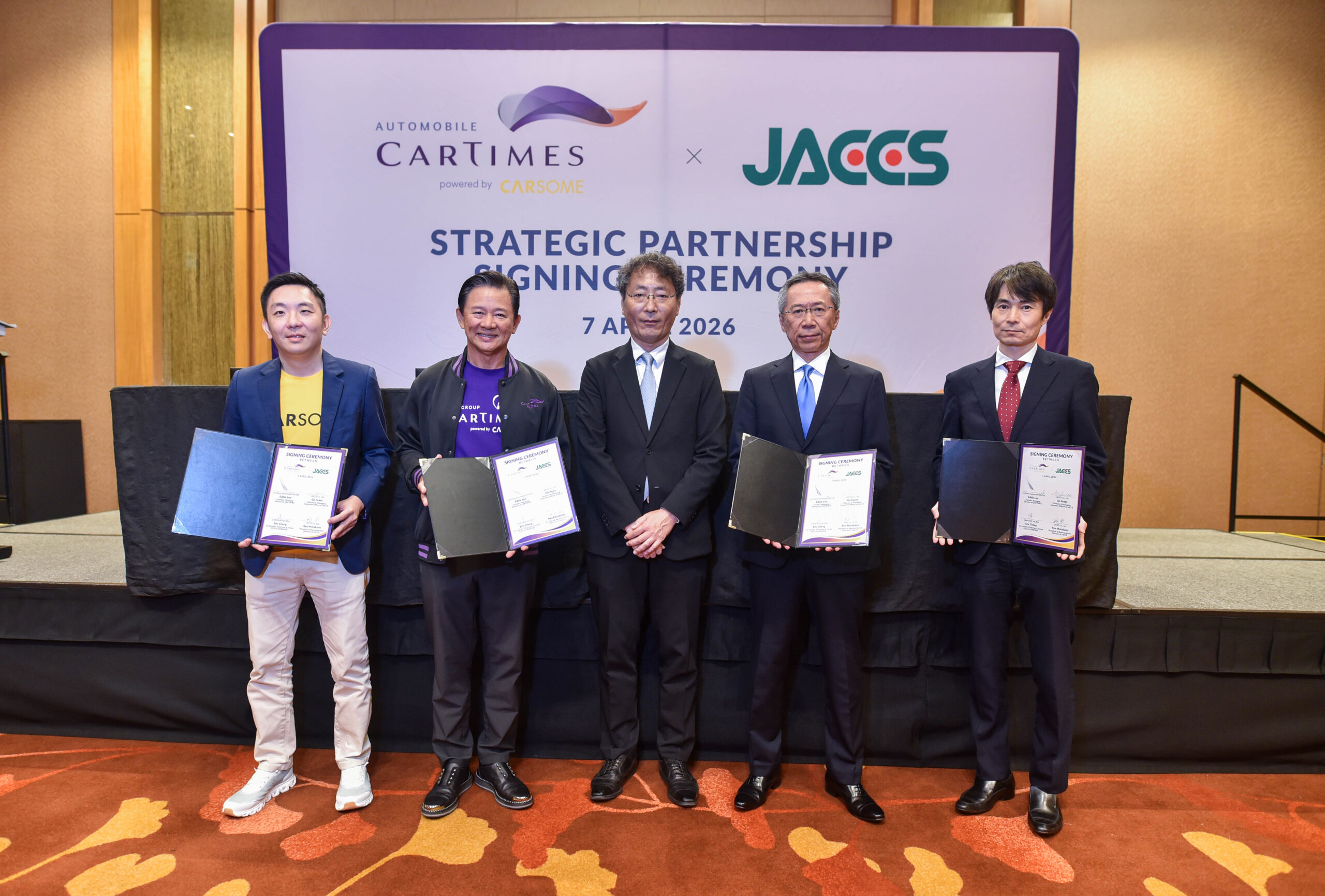 Carsome, CarTimes, and JACCS Unite in Strategic Auto Financing Partnership to Transform Singapore's Car Market