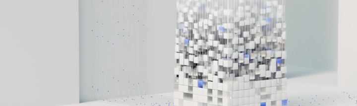 Abstract 3D render visualizing artificial intelligence and neural networks in digital form.