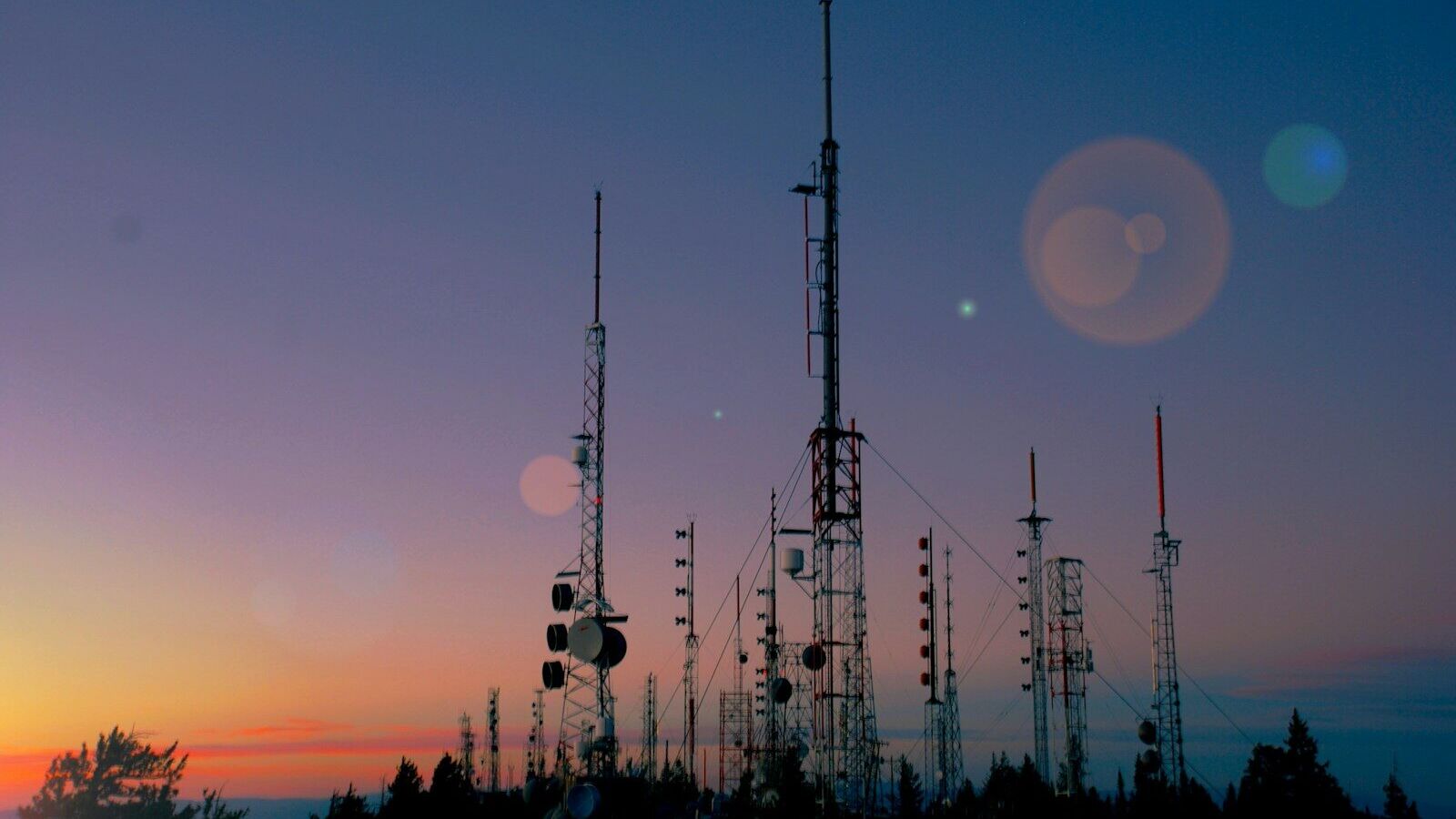 silhouette of tower during sunset