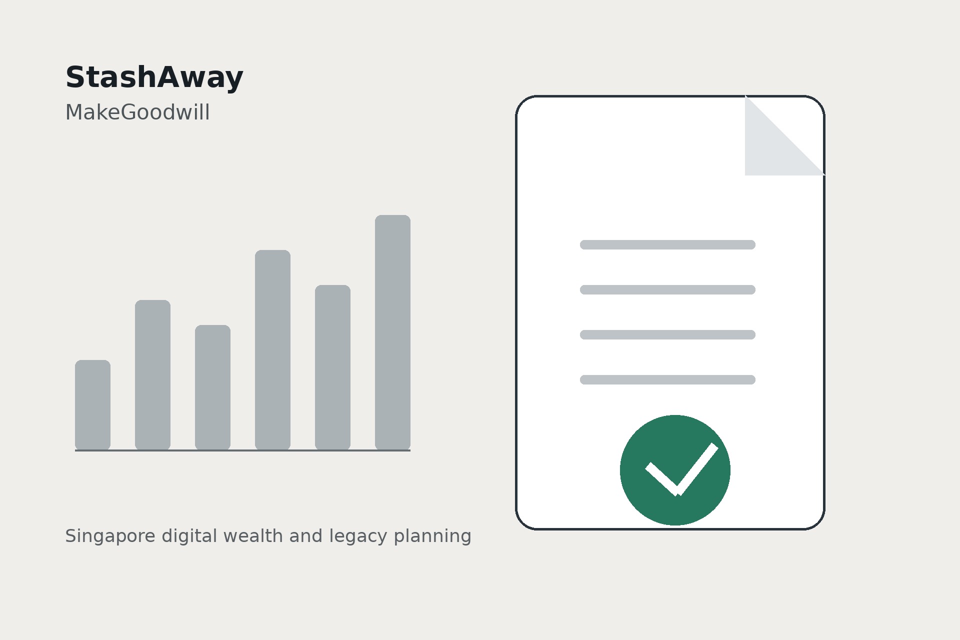 Editorial illustration for StashAway and MakeGoodwill legacy planning acquisition