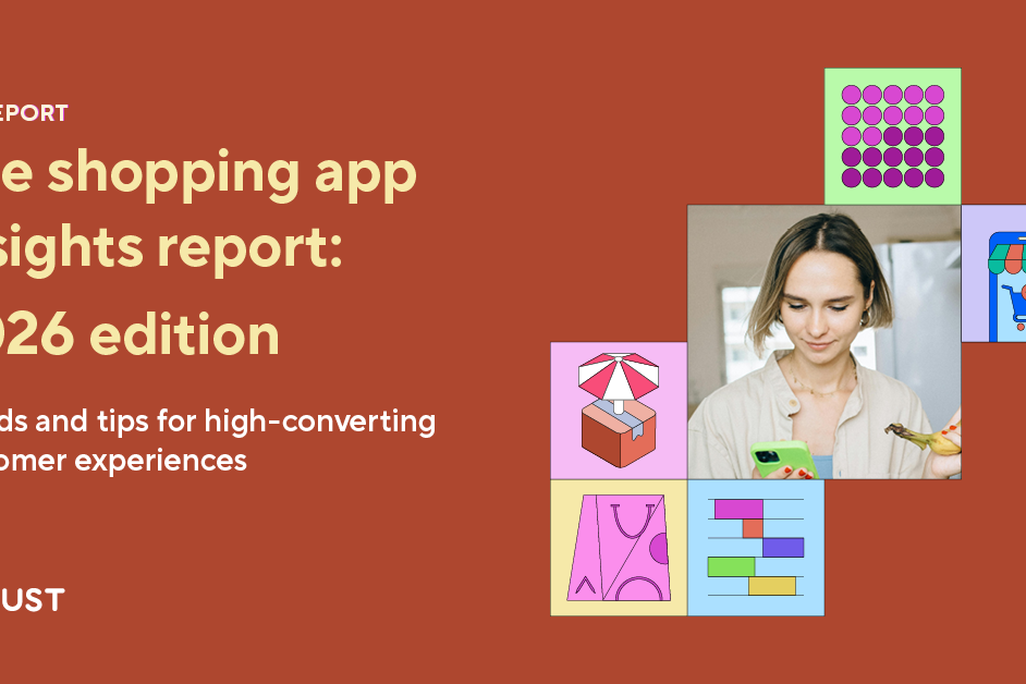Cover graphic for Adjust's Shopping App Insights Report 2026