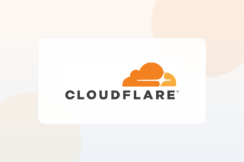 Cloudflare logo on a light professional background