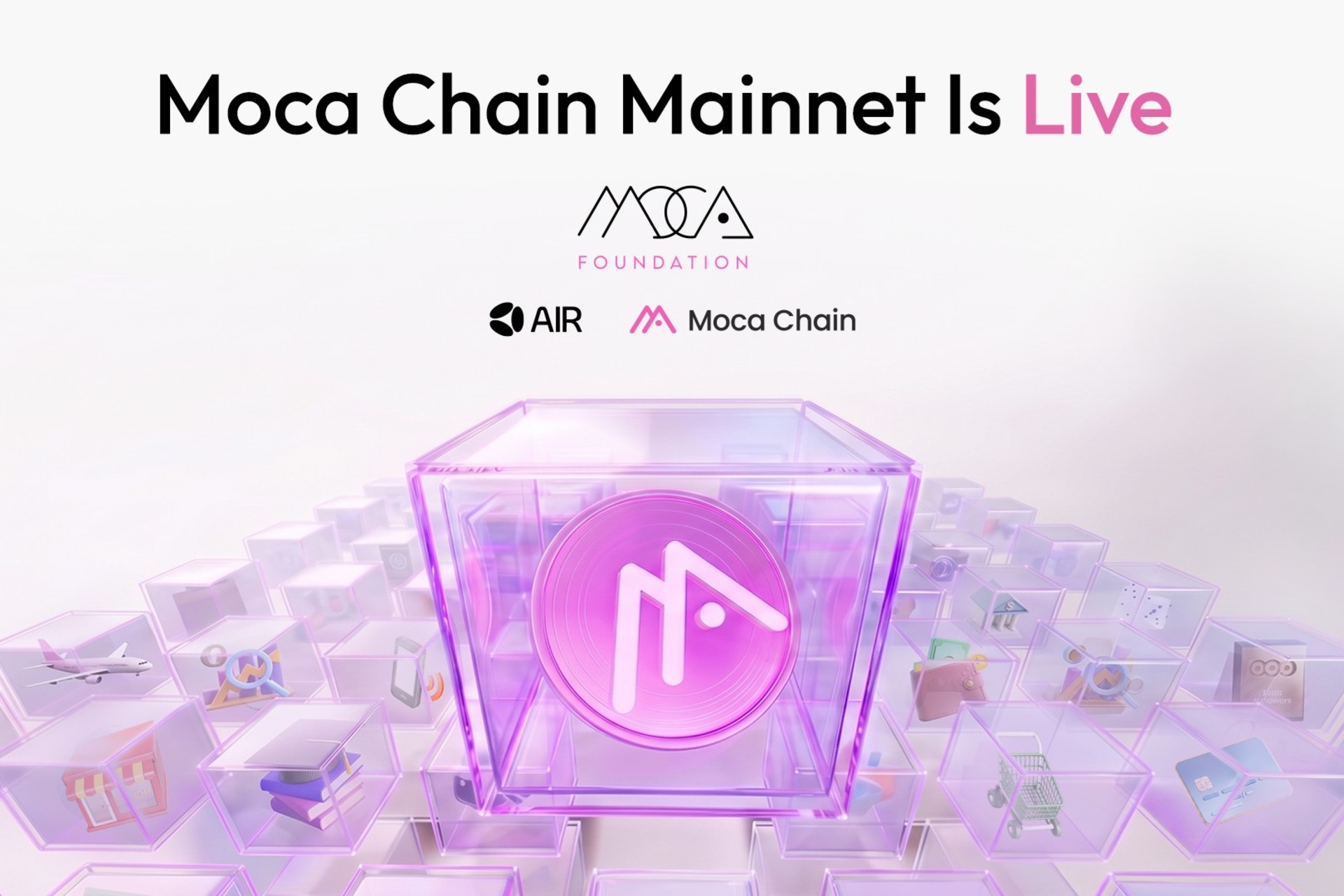 Moca Chain mainnet launch graphic