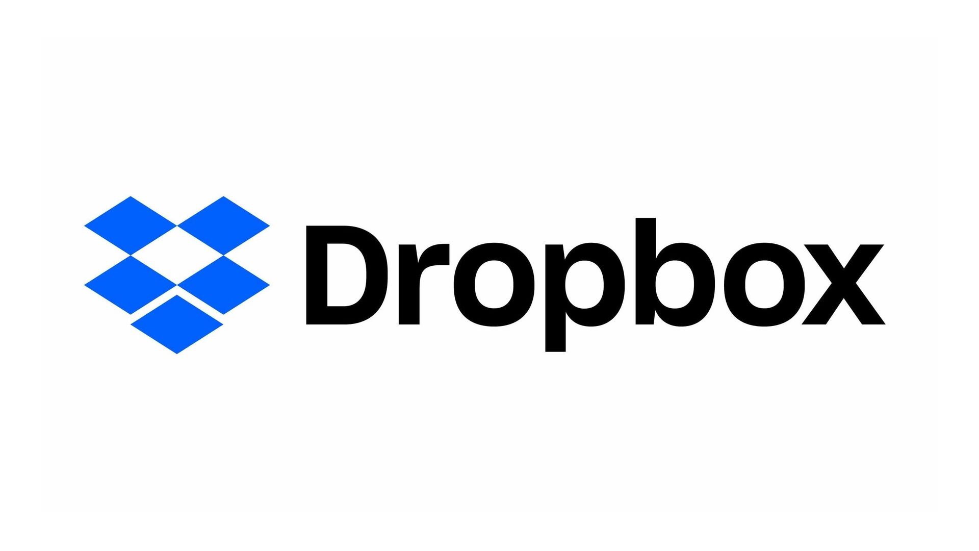 Dropbox logo on a white background