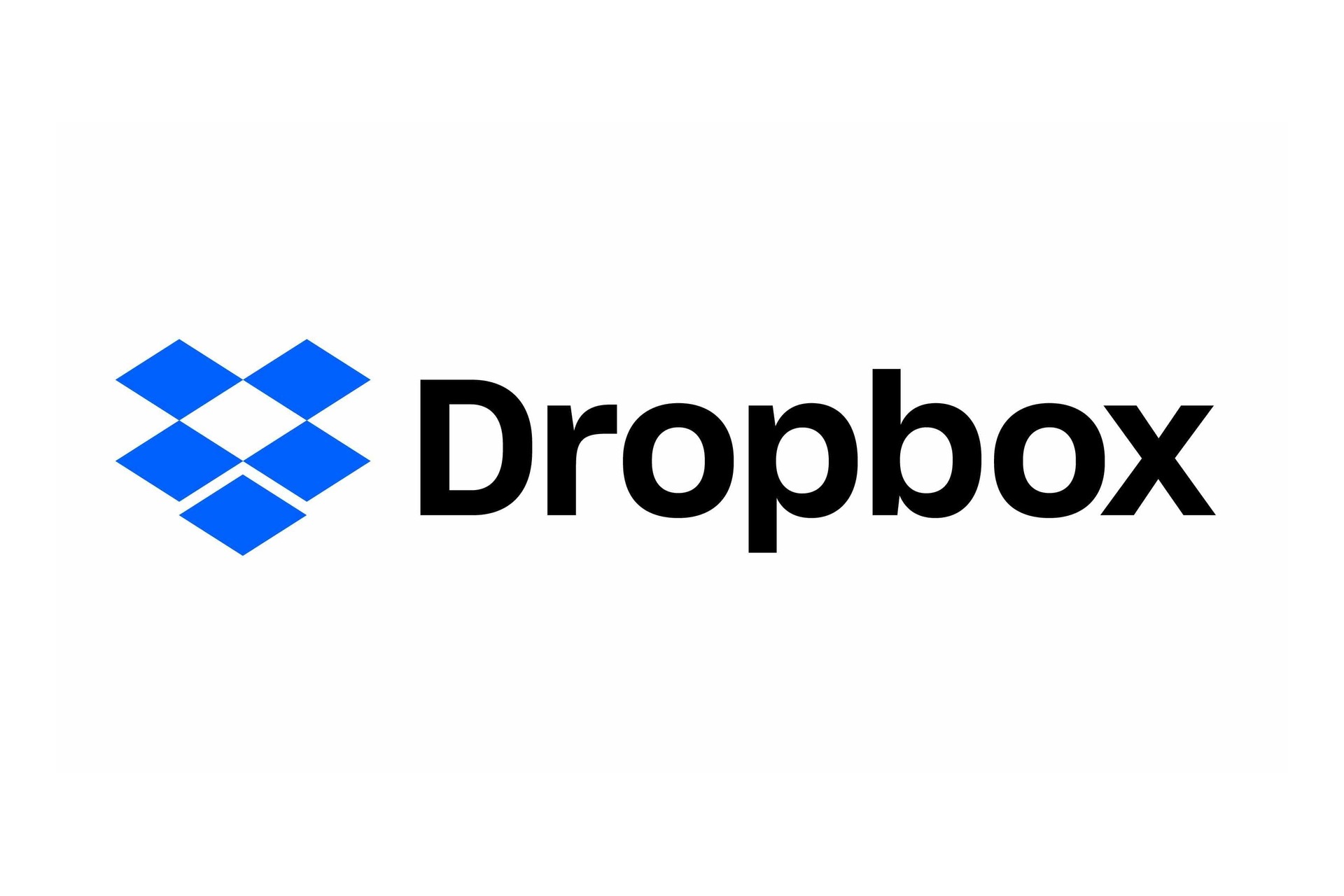 Dropbox logo on a white background